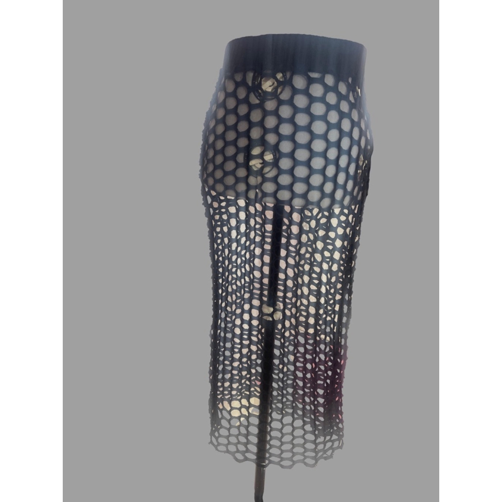 Women's Zara Black Fishnet Skirt Size S